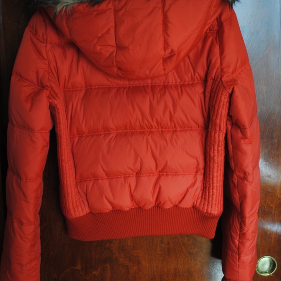 American Eagle Down Jacket w/Faux Fur Hood - Picture 2 of 3